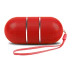Ultra-Portable Rainbow LED Wireless Speaker - Red